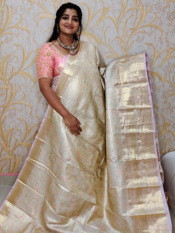 Tishu kanchi pattu saree