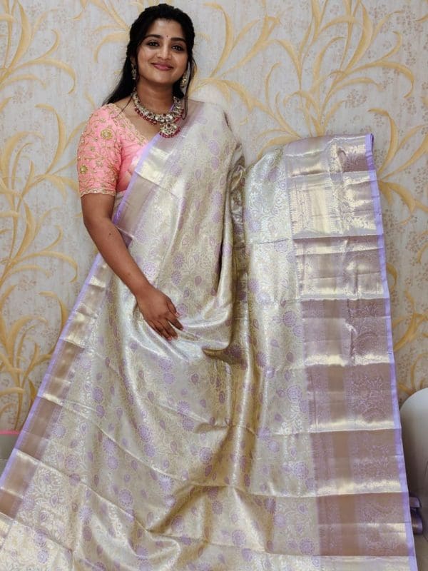Tishu kanchi pattu saree