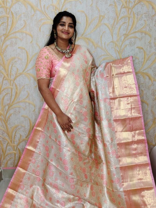 Tishu kanchi pattu saree