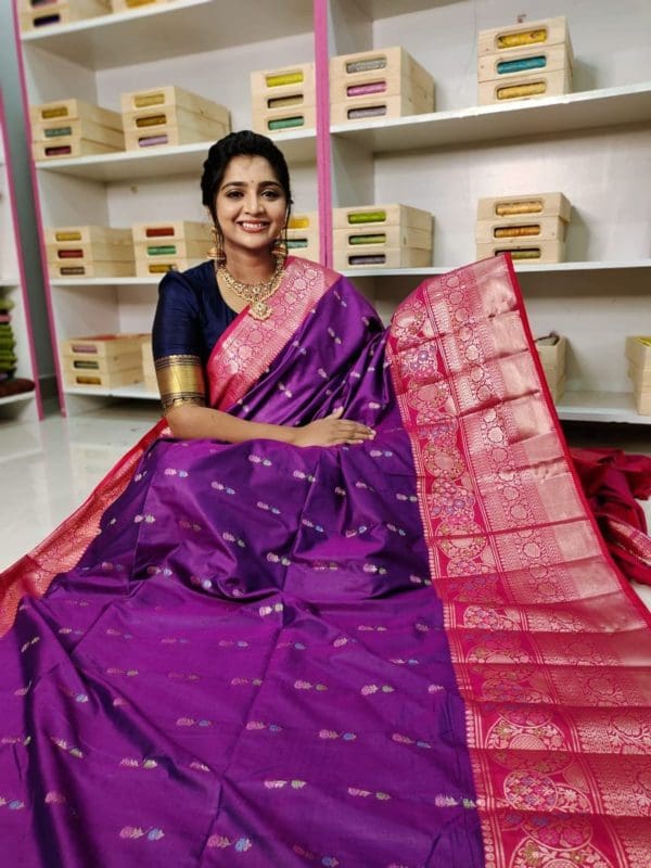 Soft banarasi silk saree
