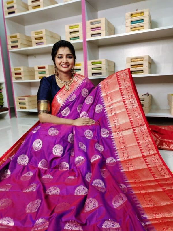 Soft banarasi silk saree