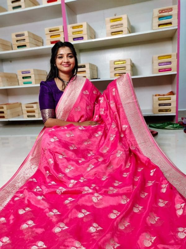 Raw mango silk saree