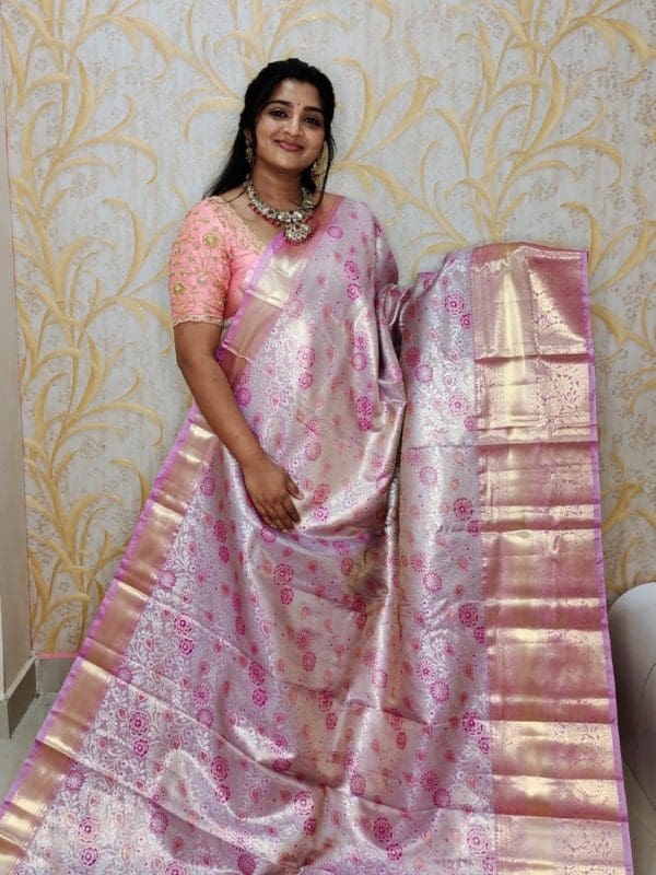 Tishu kanchi pattu saree