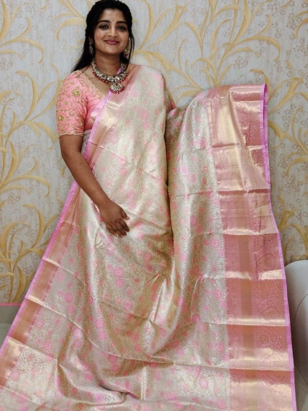 Tishu kanchi pattu saree