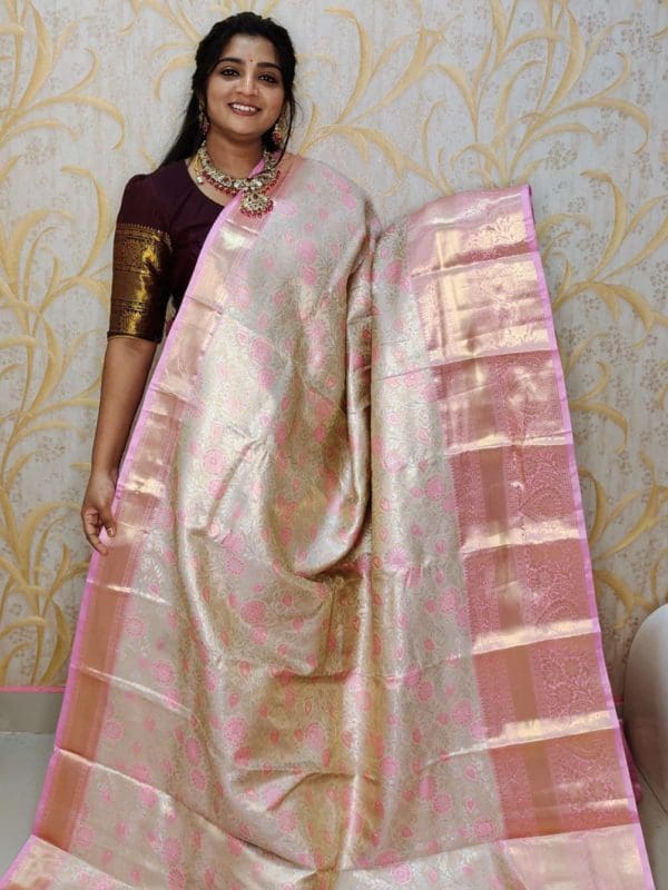 Tishu kanchi pattu saree