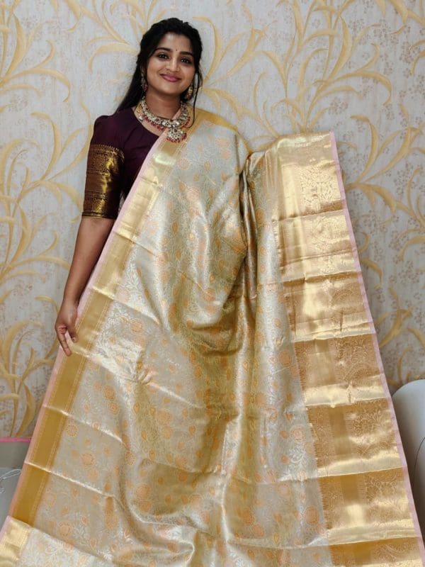 Tishu kanchi pattu saree