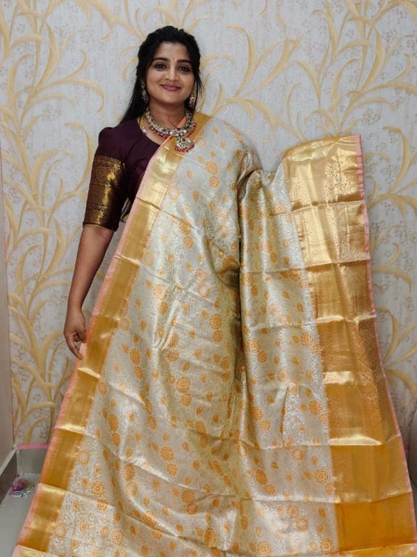 Tishu kanchi pattu saree