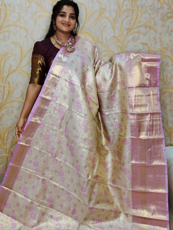 Tishu kanchi pattu saree