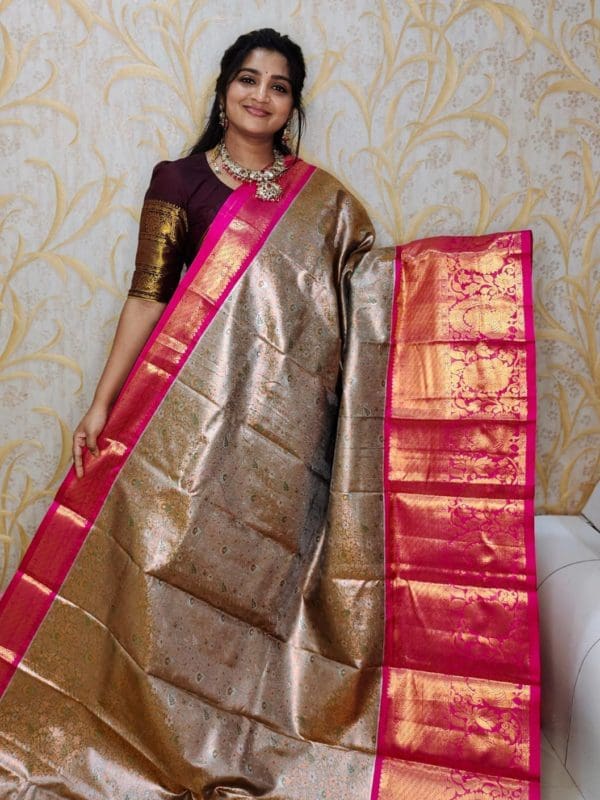 70%Tishu kanchi pattu saree