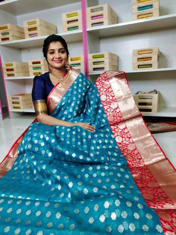 Banarasi organza silk saree