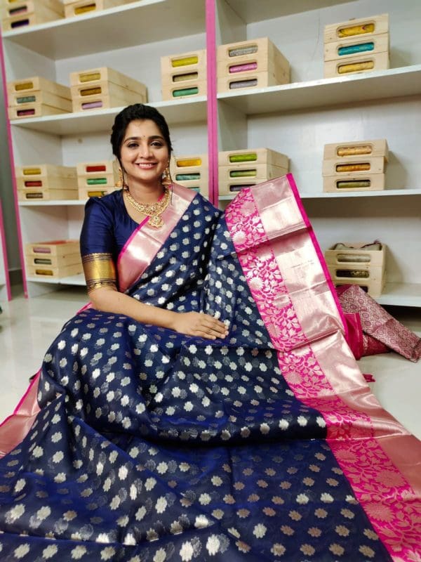 Banarasi organza silk saree