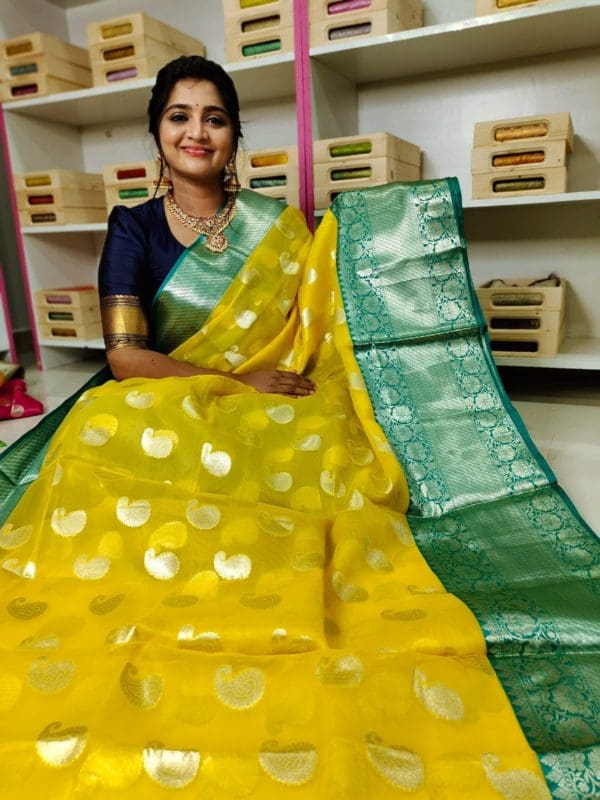 Banarasi organza silk saree