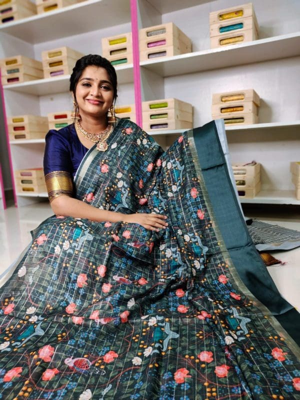 Shuffon Georgette digital printing saree