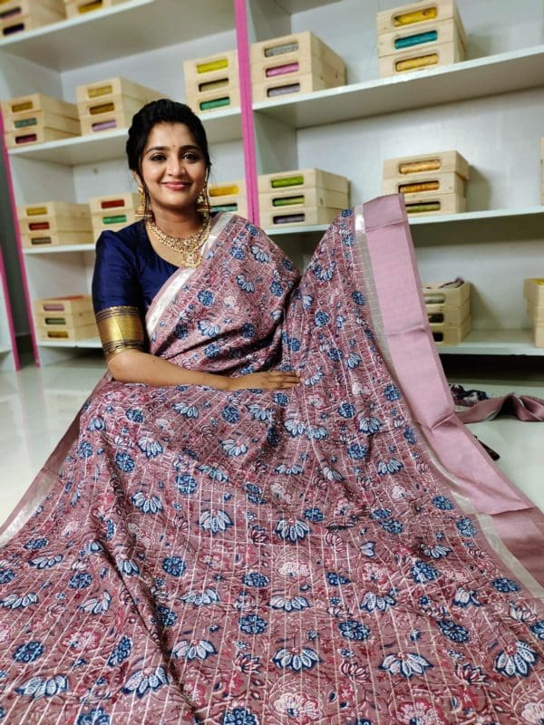 Shuffon Georgette digital printing saree