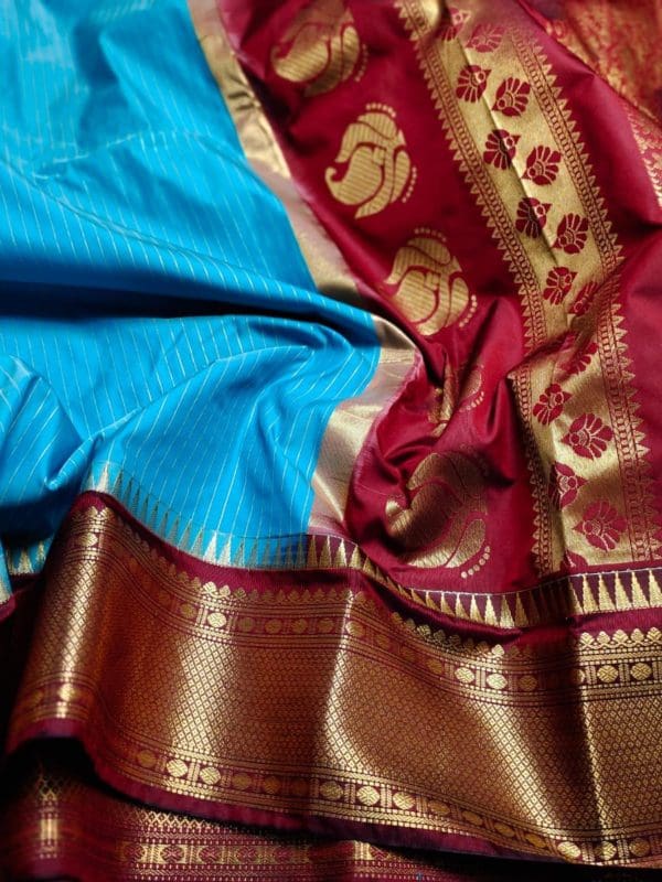 50% gadwal silk saree