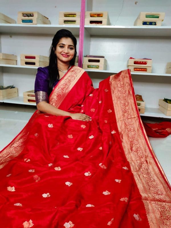 Mashroom dola silk saree