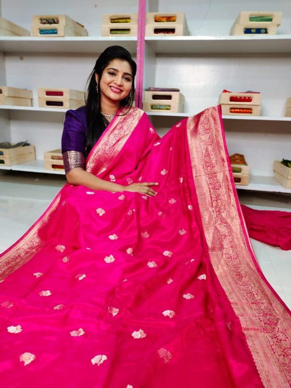 Mashroom dola silk saree