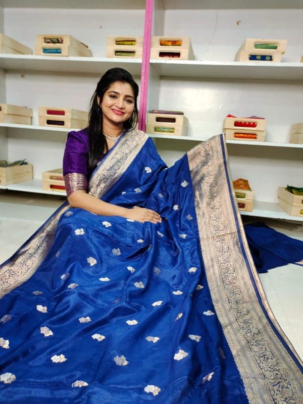 Mashroom dola silk saree