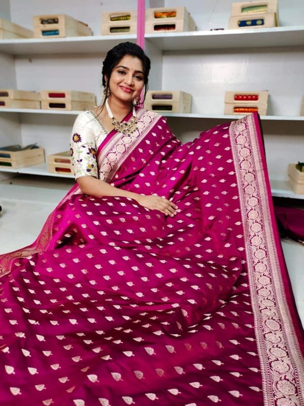 Katan banarasi silk saree