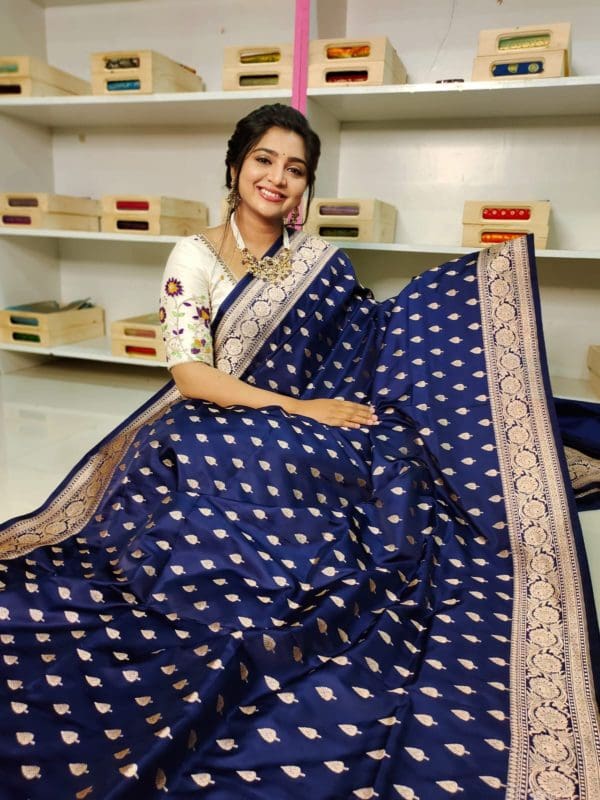 Katan banarasi silk saree