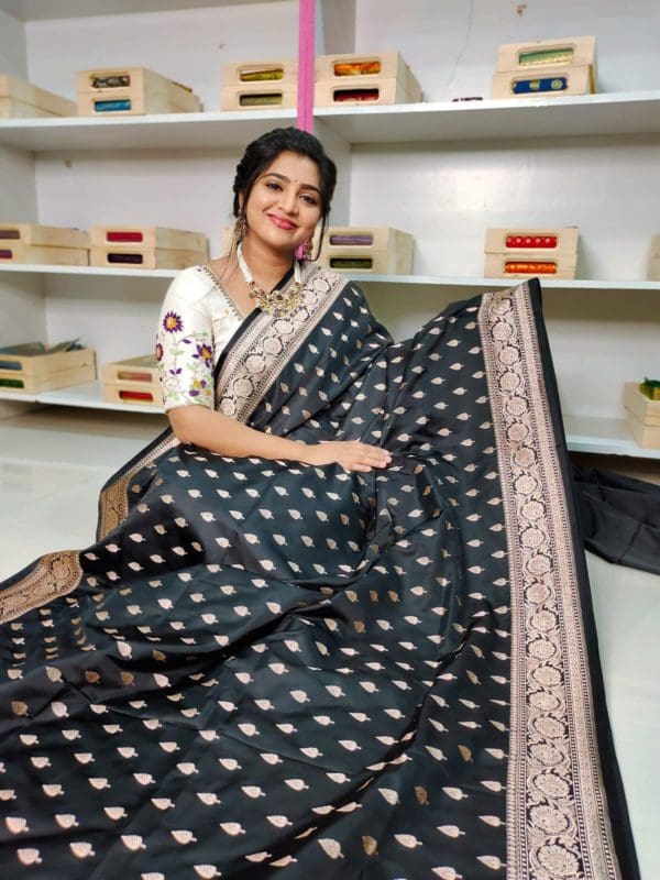 Katan banarasi silk saree