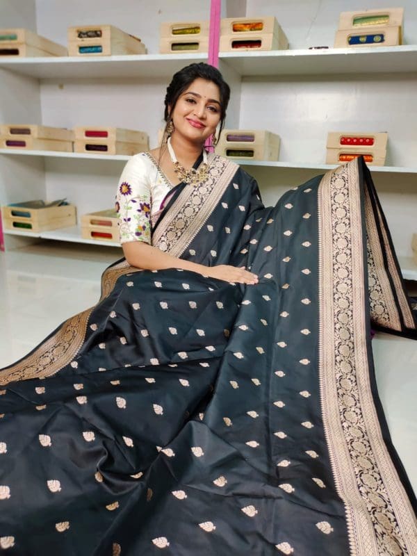 Katan banarasi silk saree
