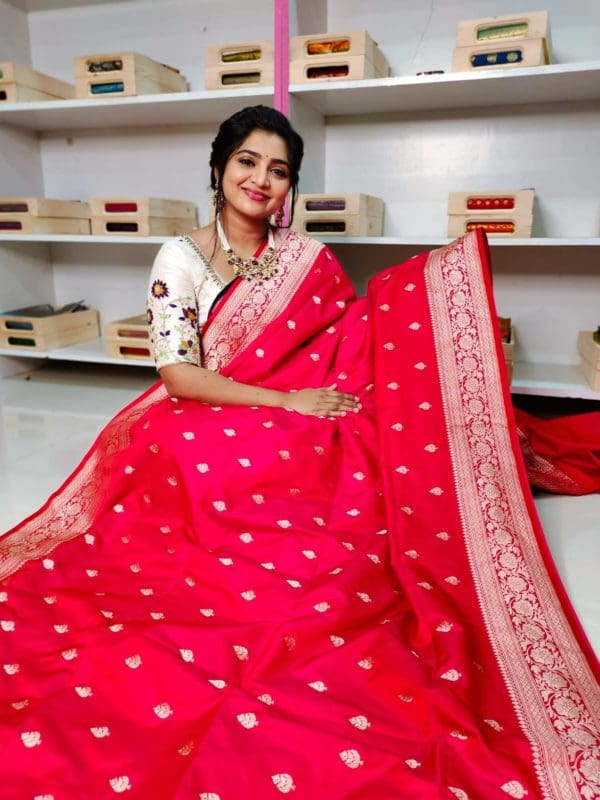 Katan banarasi silk saree