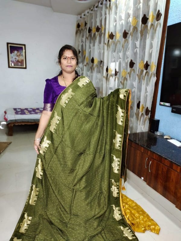 Banarasi rawmango silk sarees