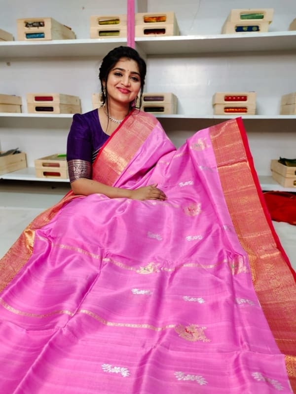 Pure handloom silk mark certified kanjivaram pattu sarees