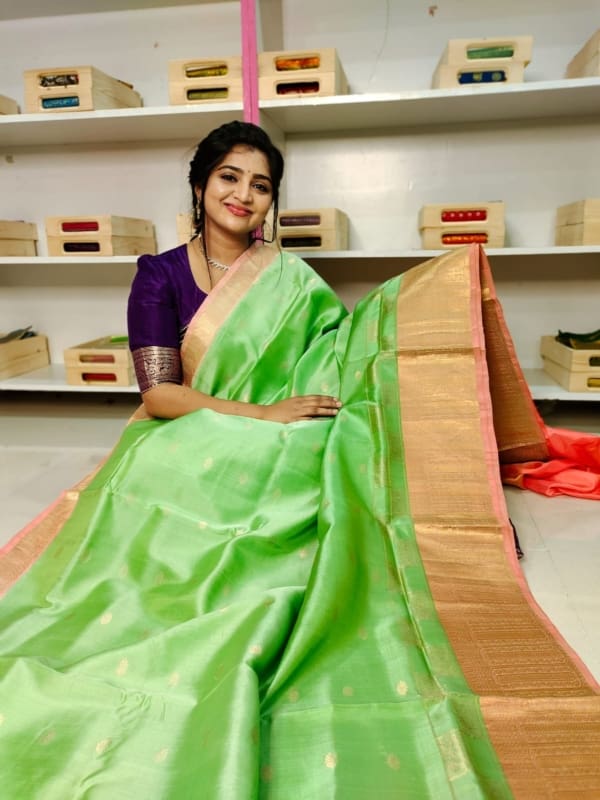 Pure handloom silk mark certified kanjivaram pattu sarees