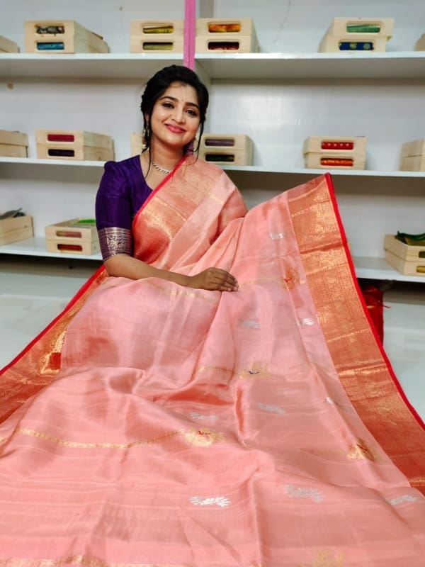Pure handloom silk mark certified kanjivaram pattu sarees