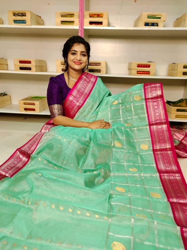 Handloom kuppadam pattu sarees silk mark certified