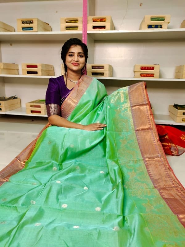 Handloom kuppadam pattu sarees silk mark certified