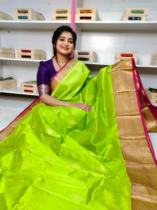 Handloom kuppadam pattu sarees silk mark certified