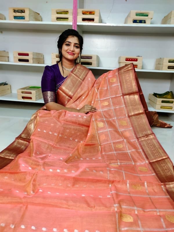 Handloom kuppadam pattu sarees silk mark certified