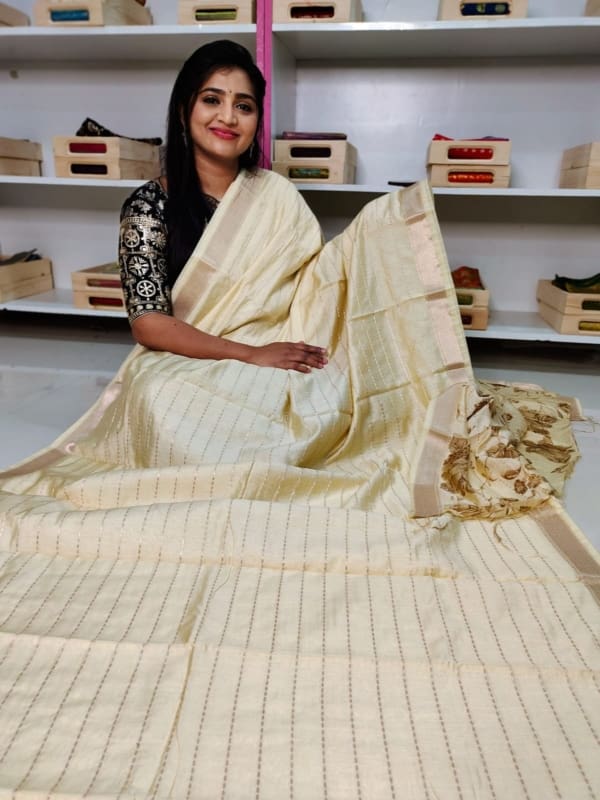 Matka crep silk saree