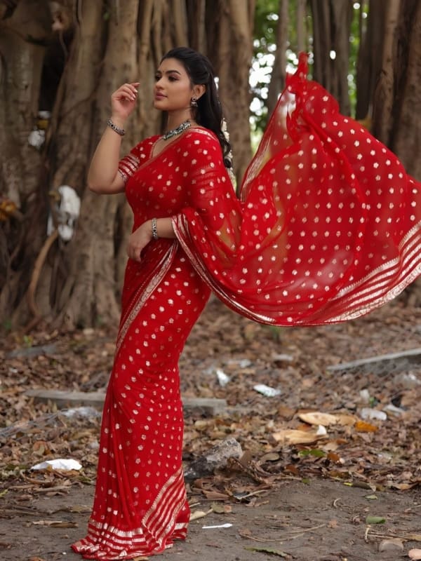 pure Georgette saree
