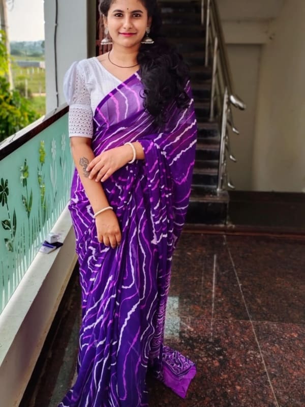 Shiffon Georgette saree