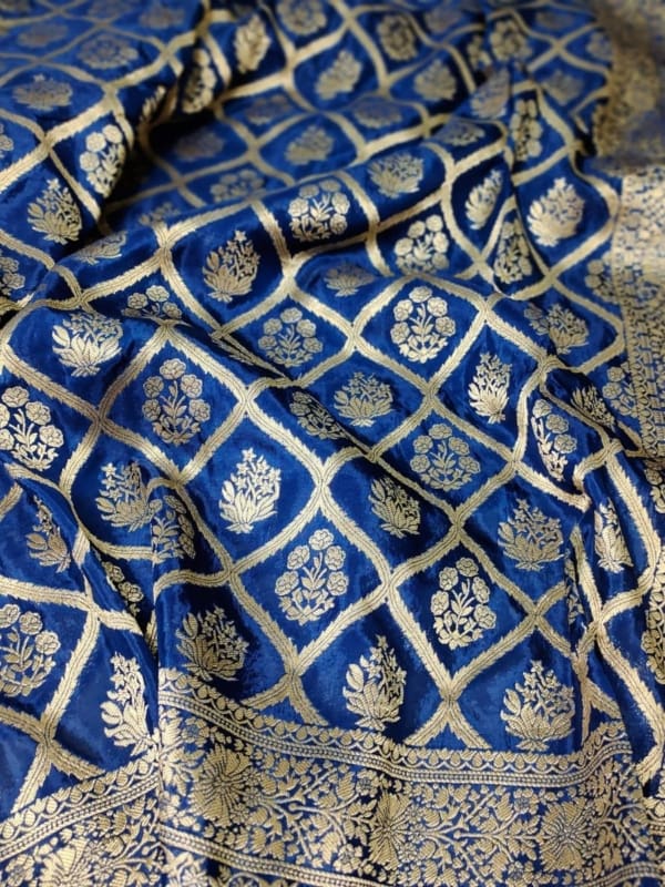 Banarasi mushroom silk saree