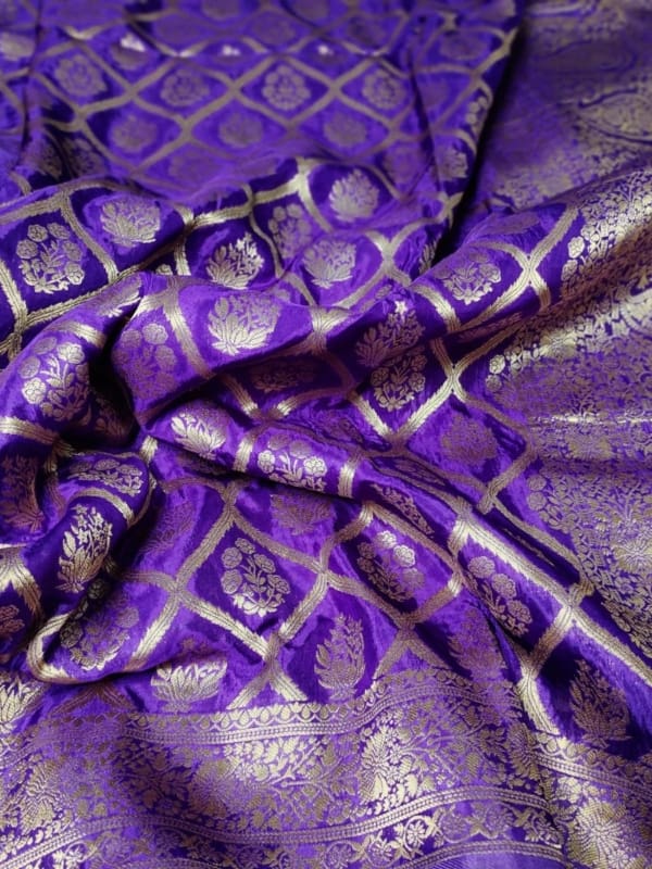 Banarasi mushroom silk saree