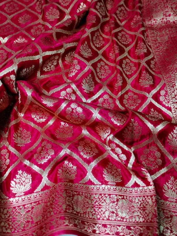 Banarasi mushroom silk saree