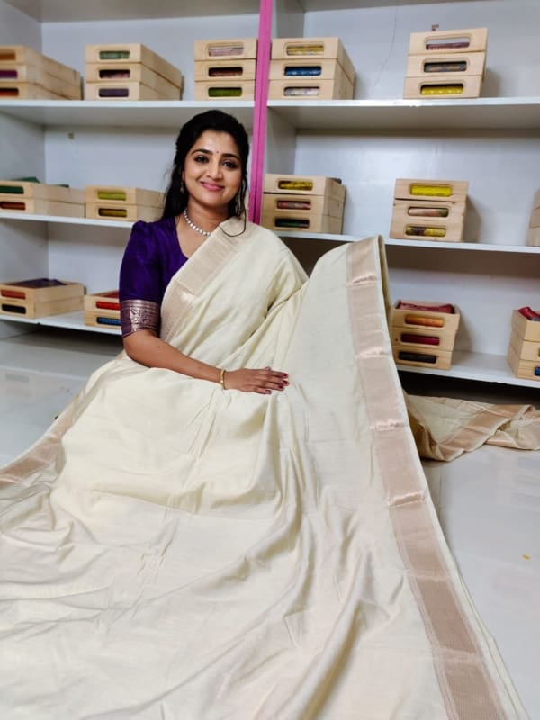 Binni crep silk saree