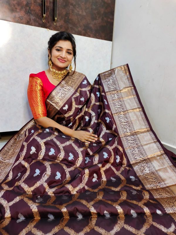 Soft banarasi silk saree