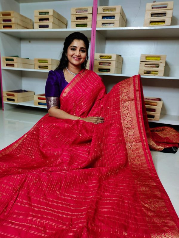 Rawmango silk saree