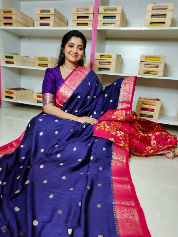 Matka crepe silk saree