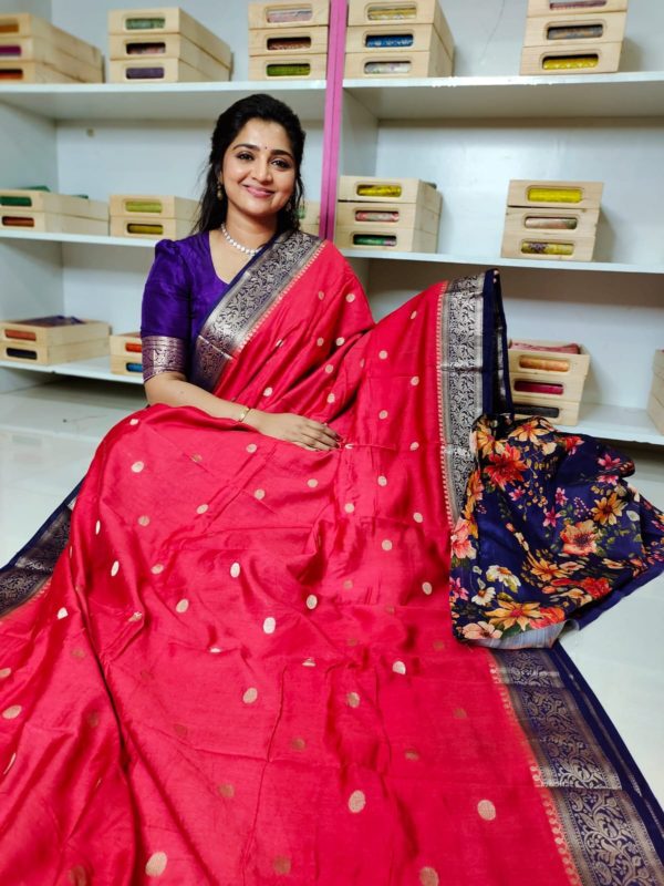 Matka crepe silk saree