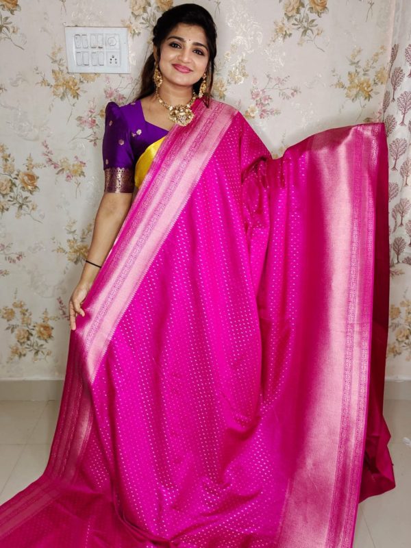 Dhupia na silk saree