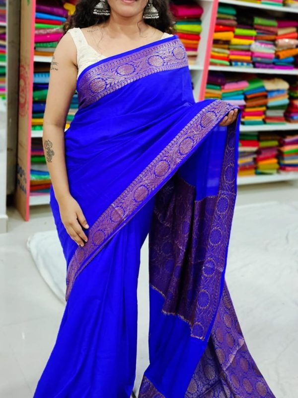 Soft banarasi silk saree