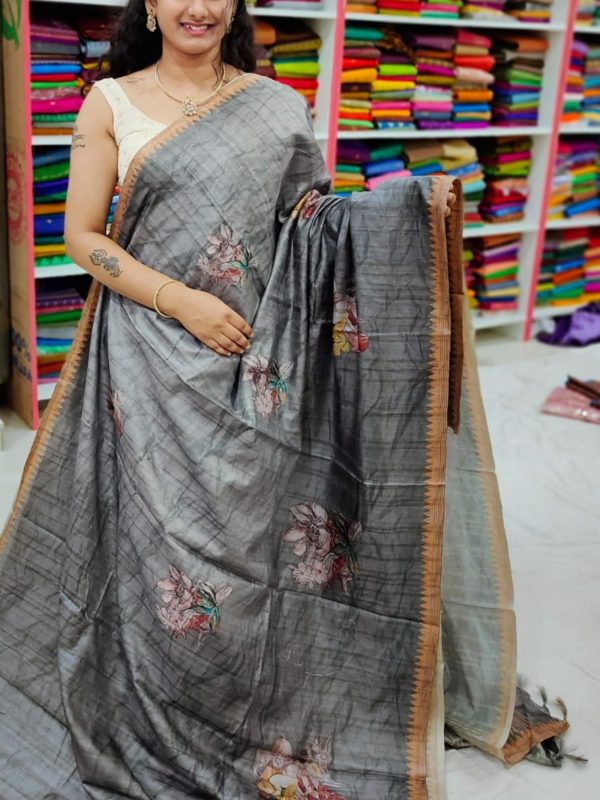 tasar silk saree