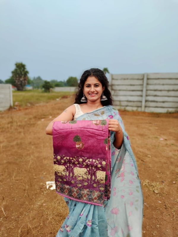 Tasar silk saree